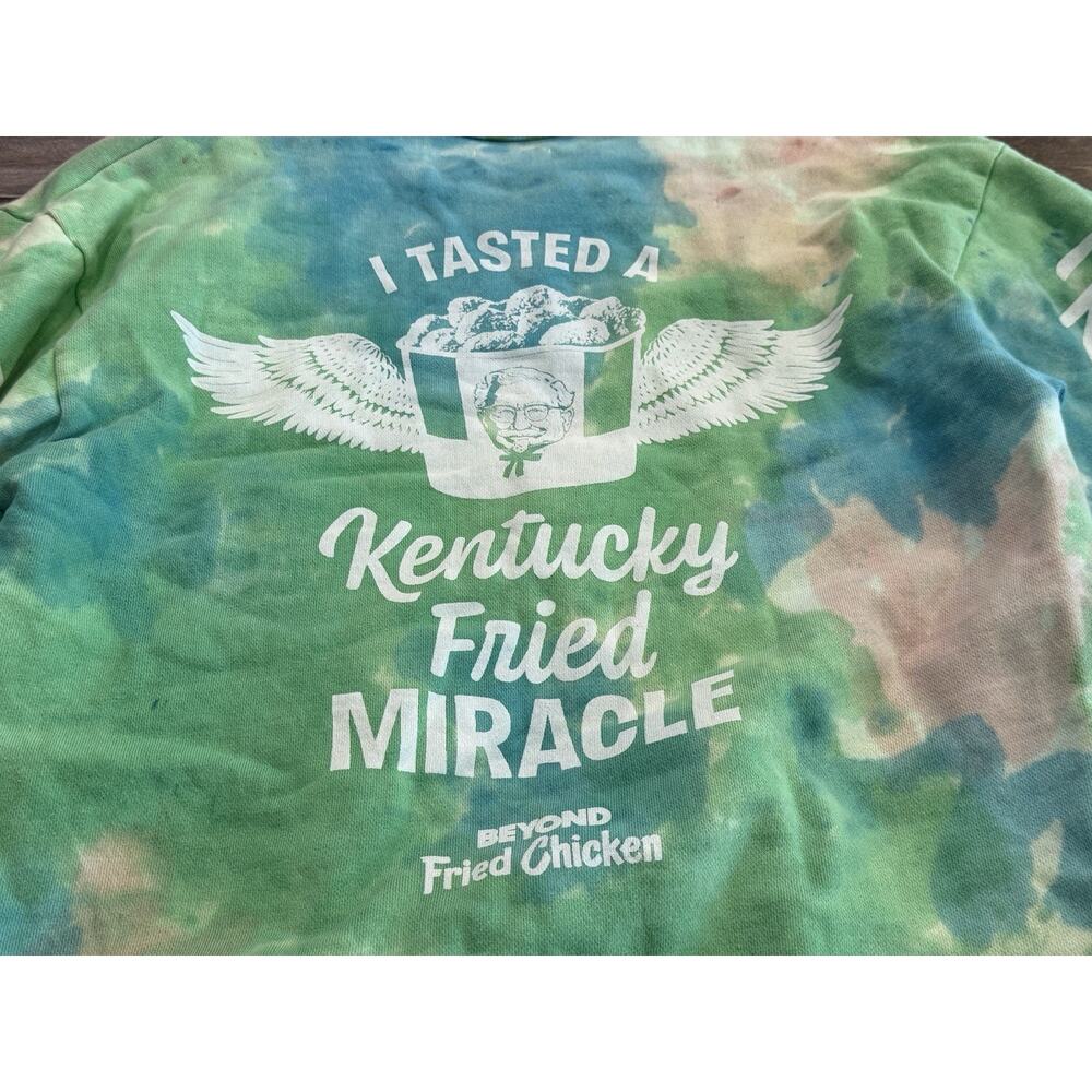 KFC Beyond Fried Chicken Mens Tie Dyed Promo Long Sleeve Sweatshirt Size M USA - Picture 4 of 10